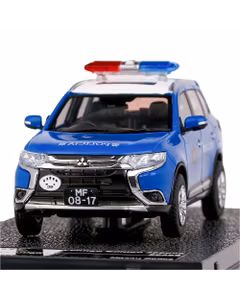 Macheta auto Mitsubishi Outlander 2017 Macau Police albastru 1:43 Vitesse
