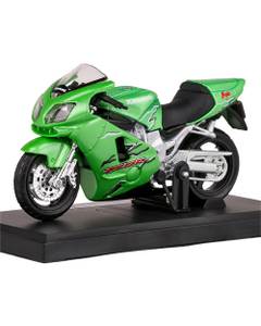 Macheta motocicleta Kawasaki Ninja ZX-12R 2001 scara 1:18 verde