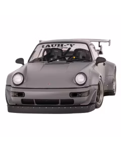 Macheta Porsche RWB cu figurina Akira Nakai 2024 gri 1:18 Solido