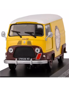 Macheta Renault Estafette Van Borgolon 1969 Galben cu Maro si Alb - Scara 1:43 - Magazine Models - Resigilat