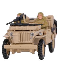 Macheta Jeep Willys MB US Army v3 1:43 - Cararama Militar Diecast