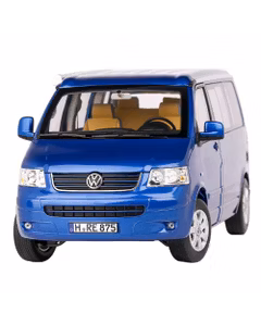 Macheta auto Volkswagen California T5 2003 albastru 1:18