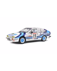 Macheta auto Alfa Romeo GTV6 1986, #15, C.Rigollet-M.Bathelot, 1:18, alb cu bleu, Solido