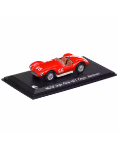 Maserati A6GCS Targa Florio 1953 #66 J.M.Fangio/S.Mantovani, macheta auto, rosu, scara 1:43, White Box