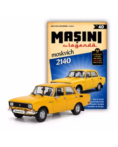 Masini de Legenda Nr.40 - Moskvitch 2140 Galben - Macheta Auto 1:43 DeAgostini