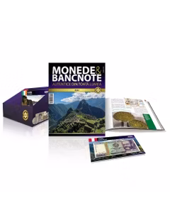 Nr.2 - Monede si Bancnote Autentice - 5000 Intis Peru + cutie de arhivare