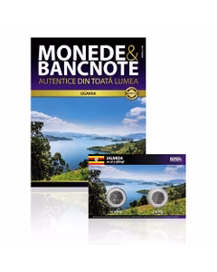 Nr.9 - Monede si Bancnote Autentice - 10 si 5 silingi Uganda