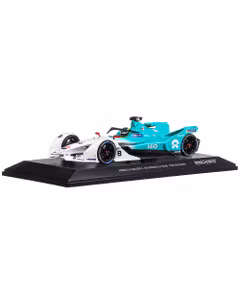 Nio T. Dillmann Formula E Season 5 2018, macheta auto, scara 1:18, alb cu bleu, Minichamps