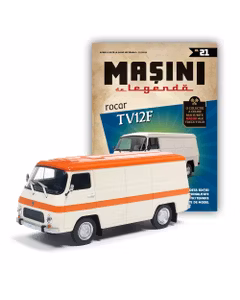 Masini de Legenda Nr.21 - Rocar TV 12F Alb-Portocaliu - Macheta Auto 1:43 - DeAgostini