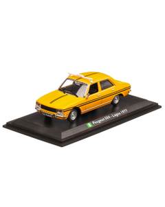 Peugeot 504 Lagos Taxi 1977, macheta Taxi scara 1:43, galben, Atlas