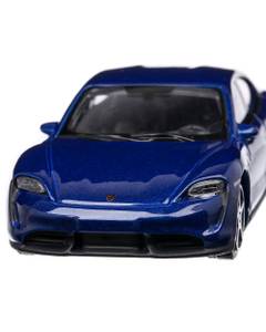 Porsche Taycan Turbo  2018, macheta auto scara 1:43, albastru metalizat, Bburago - Resigilat