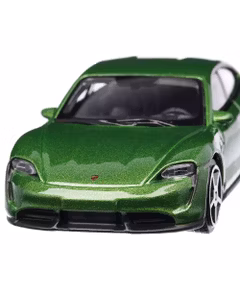 Porsche Taycan Turbo  2018, macheta auto scara 1:43, verde metalizat, Bburago