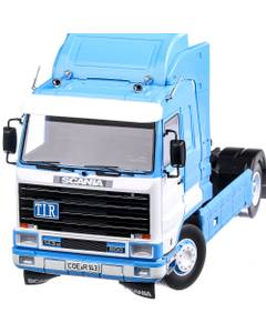 Scania 143 Streamline 1995, macheta auto scara 1:18, bleu cu alb, Road Kings