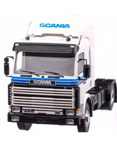 Scania 143M 470 Topline Truck 1987, macheta auto scara 1:18, alb cu bleu, MCG