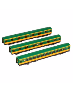 Set trei vagoane Astra Trans Carpatic epoca VI scara  HO