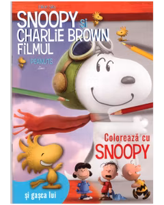 Snoopy si Charlie Brown - Carte de colorat