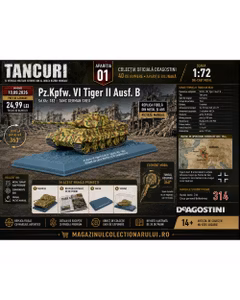 Nr.1 - Pz.Kpfw. VI Tiger II Ausf. B - Tancuri si Vehicule Militare Istorice - 1:72 DeAgostini