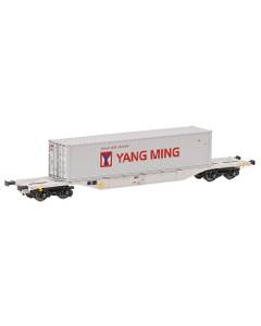 Vagon Marfa Sgns CFR Marfa cu Container Yang Ming 40ft - H0, AF30051 Amintiri Feroviare