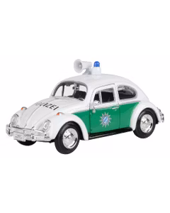 Macheta autospeciala Volkswagen Beetle Polizei Bayern 1966 alb cu verde 1:24