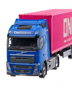 Volvo FH04 Globetrotter 2012, macheta camion cu semiremorca, scara 1:50, albastru , Tekno
