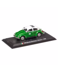 Volkswagen Beetle Taxi Mexico 1985, macheta taxi, scara 1:43, alb cu verde, Magazine Models