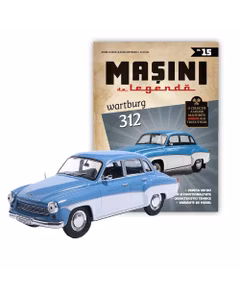 Masini de Legenda Nr.15 - Wartburg 312 Alb cu Bleu - Macheta Auto 1:43 - DeAgostini
