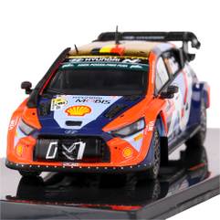 Macheta auto Hyundai i20 N Rally 1 No.11 T.Neuville Rally Kenya 2024 1:43 IXO - vedere din fata close up