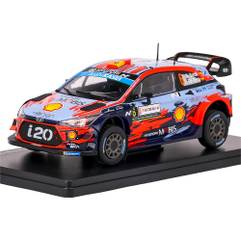 Macheta auto Hyundai i20 WRC No.6 Sordo-Bario Winnner Rally Sardinia 2019 bleu 1-24