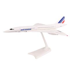 Macheta avion Concorde Air France F-BTSD scara 1:250 PPC Models - vedere 3/4 stanga fata pe suport