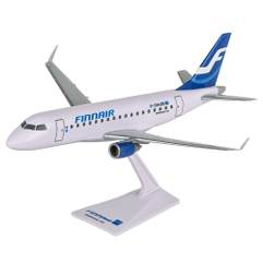 Machetă avion Finnair Embraer 170 – scară 1:100 PPC Models - vedere 3/4 stanga fata