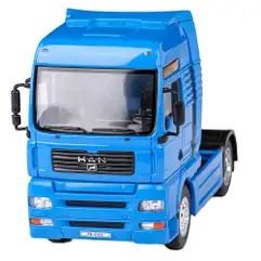 Macheta cap tractor MAN TG 510A XXL 2002 albastru 1 32 Welly - vedere din fata