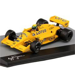 Macheta Formula 1 Lotus Honda 99T Team Lotus No.12 Winner Monaco GP 1987 First Victory F1 Monaco GP Ayrton Senna Yellow 1:43 Magazine Models