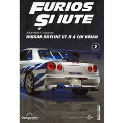 Macheta Nissan Skyline GT-R R34 - Kit construibil 1:8 DeAgostini Nr. 2 - Furios si Iute / Fast & Furious