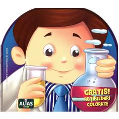 Lipeste si coloreaza - Meserii - Omul de stiinta