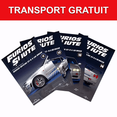 Pachet Nr.11-14 Macheta Nissan Skyline GT-R R34 Kit Construibil 1:8 DeAgostini Fast & Furious - revistele