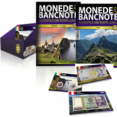 Pachet Nr.1 și Nr.2 – Monede și bancnote autentice din toată lumea