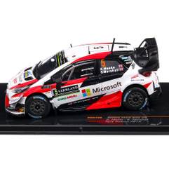Toyota Yaris WRC #5 Raliul Suediei 2019, macheta  auto,  scara 1:43, alb cu rosu, IXO