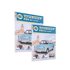 Pachet Trabant 601 Deluxe Nr 7 si 8 kit construibil 1:8 Hachette