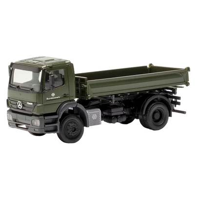 Macheta camion Mercedes-Benz Axor verde 1-87 Herpa