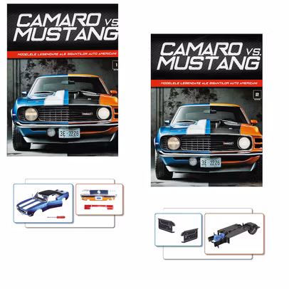 Abonament Camaro vs Mustang nr.1+2 - colectie construibila 1:18