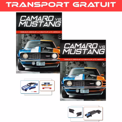 Abonament Camaro vs Mustang nr.1+2 - colectie construibila 1:18