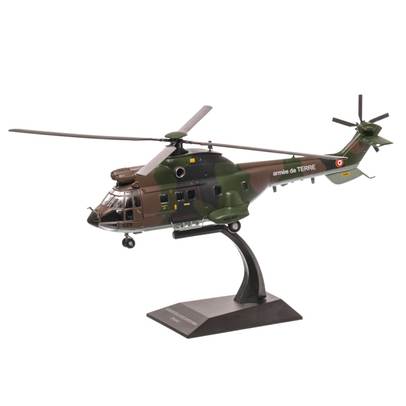 Elicopter Aerospatiale AS332 Super Puma France 1978, camuflaj, macheta elicopter scara 1:72, Atlas