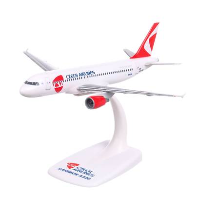 Airbus A320 CSA Czech Airlines 2020, macheta avion scara 1:200, alb, Herpa