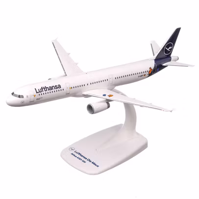 Macheta avion Airbus A321 Lufthansa Die Maus 1:200 Herpa