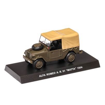 Alfa Romeo AR 51 Matta Carabinieri 1954, macheta suv scara 1:43, verde olive mat, Magazine Models