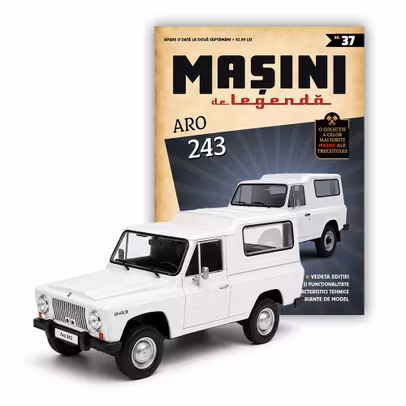 ARO 243 alb macheta auto 1:43 Masini de Legenda Nr 37 DeAgostini