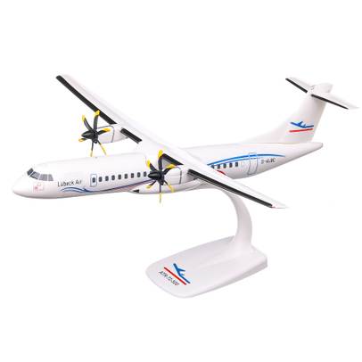 ATR 72 500 D ALBC Lubeck Air, macheta avion, scara 1:100, alb, Herpa