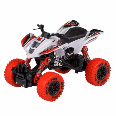 ATV Jucarie cu Sunet si Lumina, Scara 1:32, Roti Mari si Amortizoare Functionale