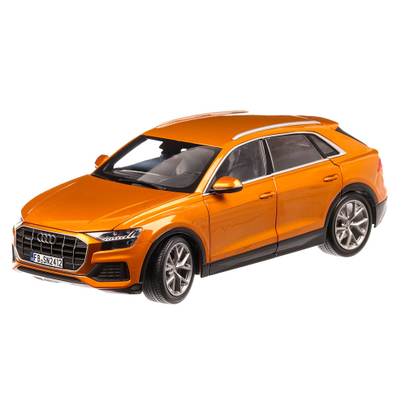 Audi Q8  2018, macheta auto scara 1:18, portocaliu metalizat, Norev-2