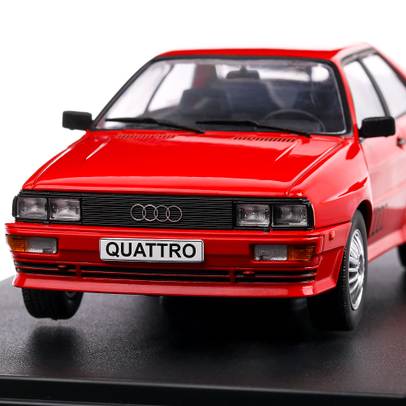 Audi Quattro 1980, macheta auto, scara 1:24, rosu, White Box